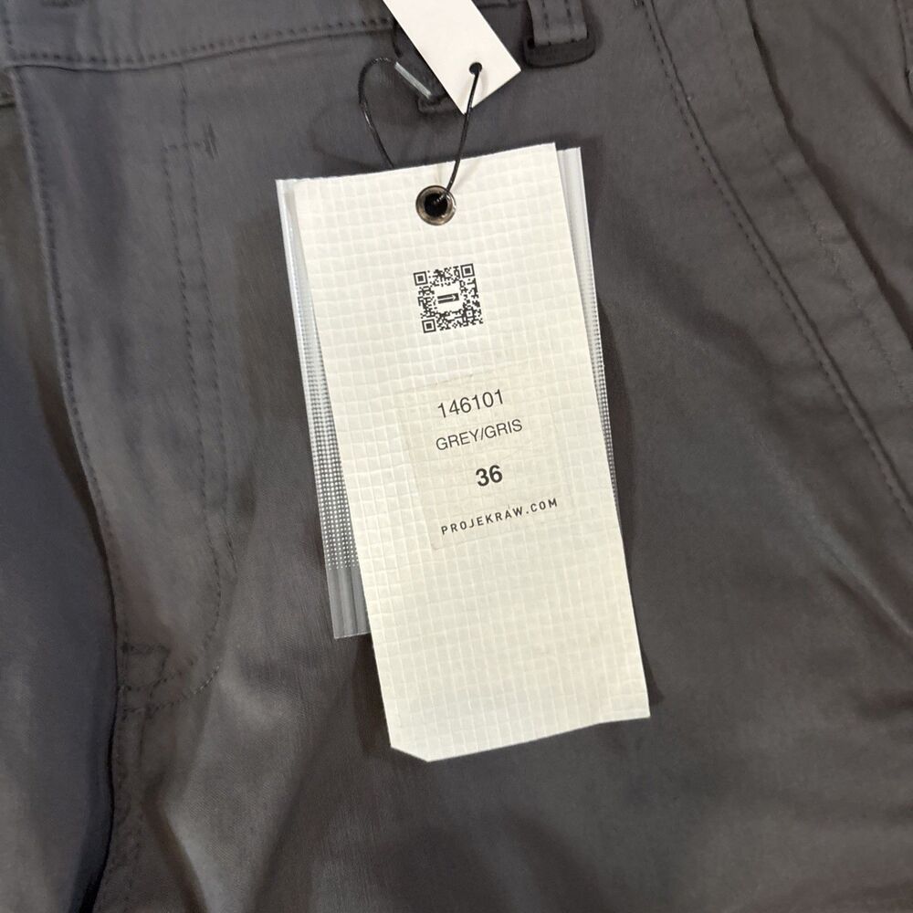 NEW Projek Raw Bungee Flex Pants Men's Size 36 Grey Stretch Classic Fit $80 - Picture 8 of 9